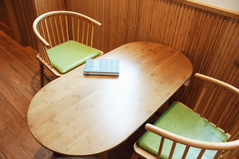 圓竹書桌 圓竹書桌