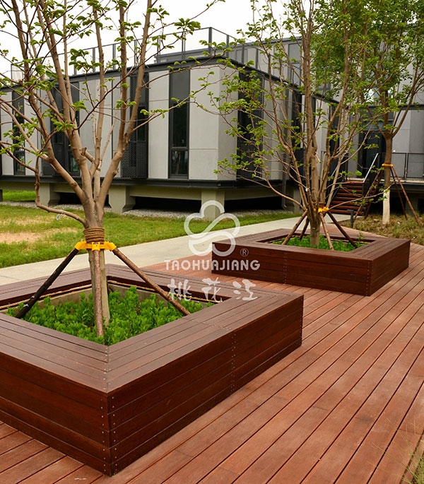 園林竹木圍樹椅，園林圍樹凳